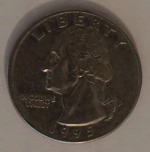 1995 Washington Quarter Error missing "Q and U" on back - Picture 1 of 3