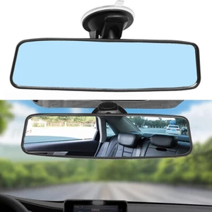 Car Interior Rear Mirror Wide-angle Rearview Mirror Glass 240*65mm Universal - Picture 1 of 20