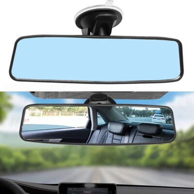 Car Interior Rear Mirror Wide-angle Rearview Mirror Glass 240*65mm Universal - Image 1 of 4