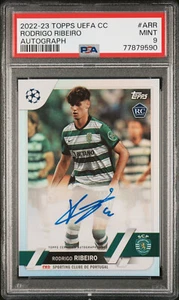 2022-23 Topps UEFA Club Competitions Rodrigo Ribeiro #ARR Rookie RC Auto PSA 9 - Picture 1 of 3