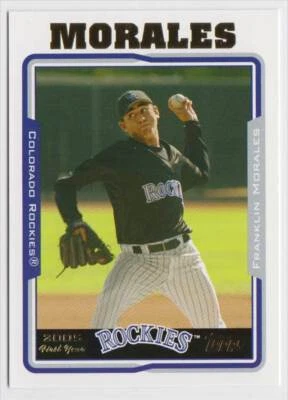 2005 Topps Updates & Highlights First Year Rookie UH306 Franklin Morales Rockies - Image 1 of 2