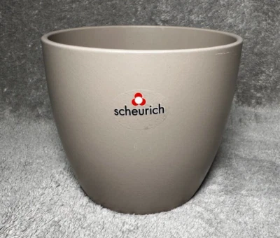 scheurich Übertopf Blumentopf creme braun grau kaffee Höhe 11,5cm Ø 13cm Keramik - Bild 1 von 4