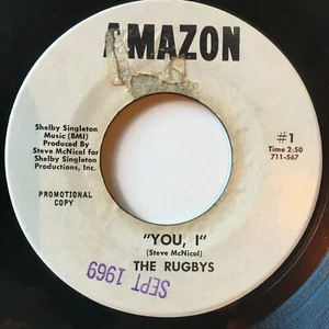 1969 THE RUGBYS "You, I" ACID PSYCH 45 Amazon PROMO, Louisville rare - Picture 1 of 6