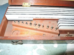 Juego de letras Keuffel & Esser Co Leroy 3240 dibujo con estuche de madera vintage 1958 - Imagen 1 de 11