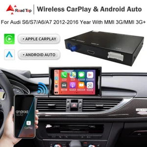 Wireless Android Auto Carplay Nav Kameraschnittstelle für Audi A6 A7 2012-2016 - Picture 1 of 11