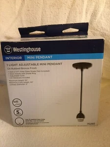 Westinghouse Interior Mini Pendent BLACK - Picture 1 of 2