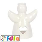 Something Different 15cm Guardian Angel Tealight Holder Candle White Home
