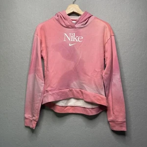 Nike Sportswear Pink Tie-Dye Pullover Hoodie Girls Size XL - Picture 1 of 8