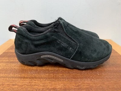 Merrell PRETO Nubuck Camurça Selva Moc Botas Baixas Jovens Crianças 4.5 - Imagem 1 de 4