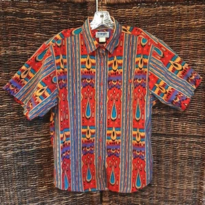 Camisa Wrangler Vintage Mujer Grande Roja Western Rodeo Vaquero Suroeste Abotonada  - Imagen 1 de 5