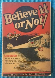Believe it or Not! by Ripley Book Simon and Schuster RARE! - Lindbergh Babe Ruth - Picture 1 of 12