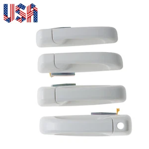Set of 4 White Door Handles Fit for 2012-2018 Dodge Ram 1500 2500 3500 - Picture 1 of 7