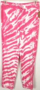 Sundown By Splendid Womens Pink White Tie Dye Drawstring Waist Jogger Pant Sz XL - Picture 1 of 4