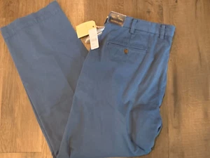 NWT Men's 38x32 Brooks Brothers Blue Chino Pants Brooksgate Dyed Collection $118 - Picture 1 of 7