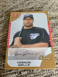 Vernon Wells 2005 Bowman Gold Baseball Card NM/MT #63 - Picture 1 of 2