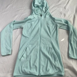 Columbia Hoodie Womens Small blue Full Zip Fleece Long Sleeve Sweatshirt - Picture 1 of 7