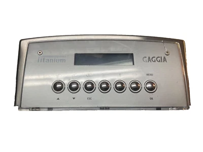 Gaggia Titanium Silver Touch Panel with LCD display panel, Buttons Circuit Board - Image 1 of 4