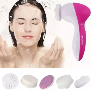 Electric Facial Brush Scrub Rotary Skin Face Care Massage Cleaner Scrubber AU - Picture 1 of 9