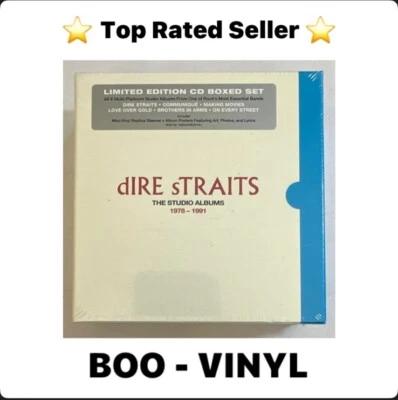Studio Albums 1978-1991 by Dire Straits 6 X CD Album Box Set NEW SEALED - Image 1 of 4
