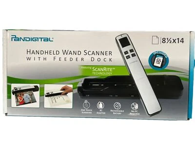 NEW Pandigital Handheld Wand Scanner w/ Feeder Dock PURPLE 8-1/2x14 Scanning - Image 1 of 4