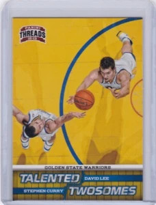 2012 Panini Threads Basketball Card #11 Stephen Curry & David Lee - NrMt-Mint - Picture 1 of 2