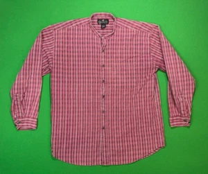 VTG Original Graphite Jeanswear Button Down Shirt Men's Large Red Southwestern - Picture 1 of 17