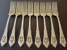 PRICE PER 1* WALLACE ROSE POINT STERLING FLATWARE LARGE DINNER FORK 7 5/8"*EXCL*