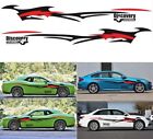 Car Body Side Truck Decal Racing Stripes Sticker Universal Vinyl Flame Graphics