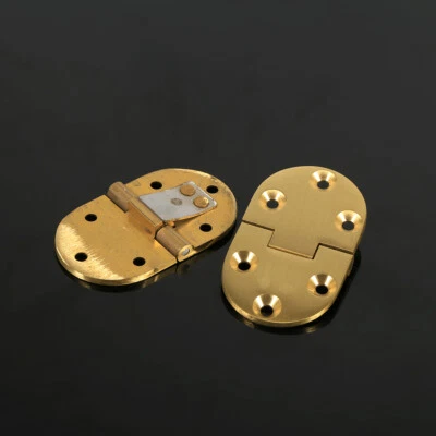 Bisagra de bandeja de mayordomo de latón redonda 2-1/2&quot;x1-1/2&quot; con tornillos plegables F JY Foto 1 de 4