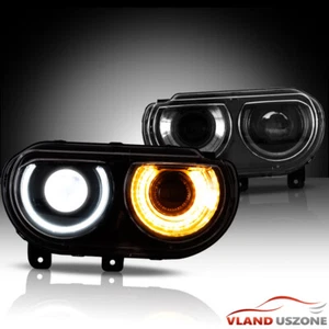 Faros LED DRL Halo para Dodge Challenger Proyector Faros Secuenciales 08-14 - Imagen 1 de 13