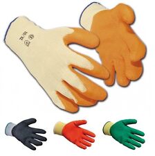 Work Gloves Multipurpose Latex Coated Grip & Protection Comfort DIY Building