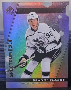 22-23 SP Authentic Brandt Clarke Spectrum FX Rookie  🚨🚨🚨 Los Angeles Kings  - Picture 1 of 2