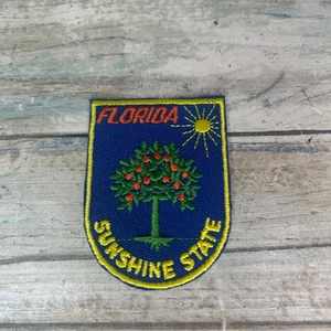 Vintage Voyager Florida cucito ferro su toppa giacca souvenir Sunshine State - Foto 1 di 6