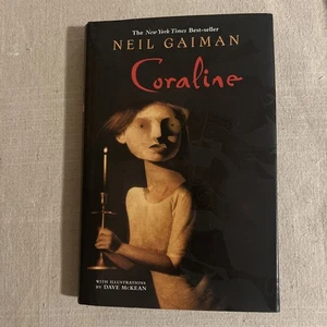 Coraline by Neil Gaiman - 2002 OOP Cover Hardcover Early Printing- VERY GOOD - Picture 1 of 4