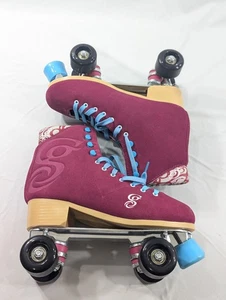New Candi Girl Berry Roller Skates Womens 11 Quad Suede High Top Indoor Outdoor - Picture 1 of 7