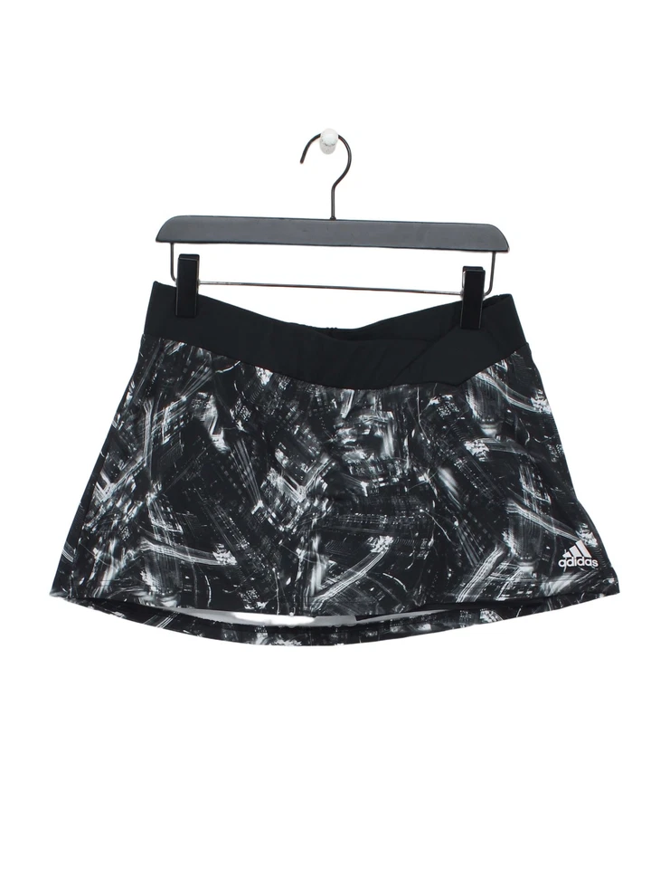 Adidas Women's Midi Skirt M Black Elastane with Polyester, Nylon Midi Skort - Image 1 of 4