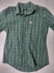NFL Men’s Green Bay Packers Antigua Green Button Down Size Large  Tailored Fit  - Picture 1 of 12