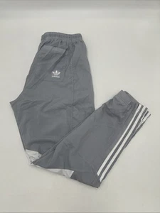 Adidas Rekive Grey White Tracksuit Bottom Pants Joggers Trousers Mens Medium M - Picture 1 of 8