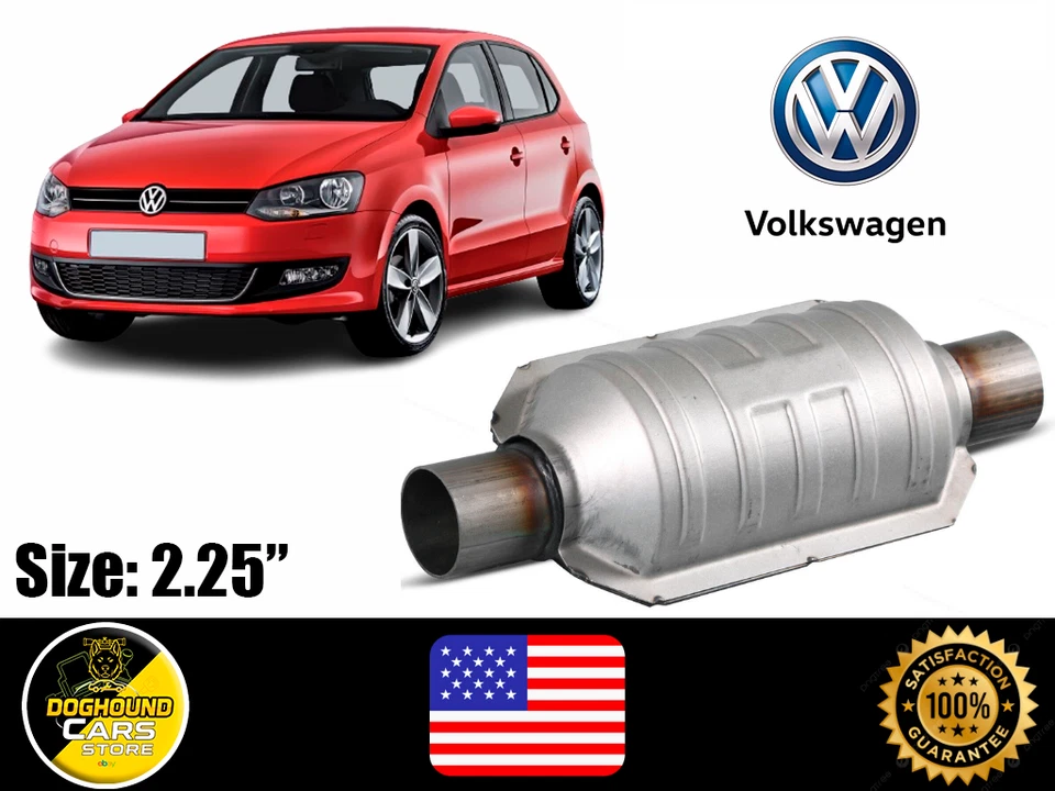 Conversor catalítico Volkswagen 2,25" ajuste de alta qualidade aço inoxidável para todos - Imagem 1 de 4