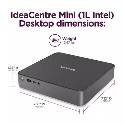 Lenovo - IdeaCentre Mini Desktop - Intel Core 7 Processor 240H 64 GB 4 TB - Image 1 of 4
