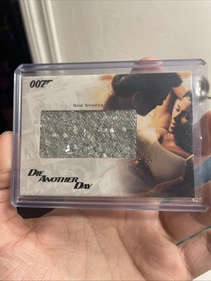 James Bond In Motion Prop Relic Card RC20 Die Another Day Bed Sheets #/375 007 - Image 1 of 4