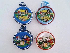 Vintage 1960s Snow White And The Seven Dwarfs Vinyl Coin Purse Lot Of 4 Rare HTF - Picture 1 of 7