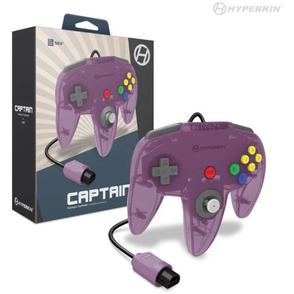 Amethyst Purple Nintendo 64 "Captain" Premium Controller [Hyperkin] - Image 1 of 1