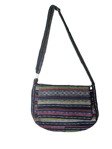 Guatemalan Woven Shoulder Bag Flap Front - Picture 1 of 6