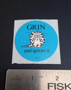 Adesivi vintage Boynton gatto sticker mod vintage anni 80 sorridi e ignoralo - Foto 1 di 3