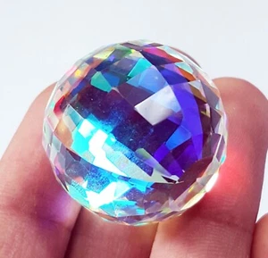 Mystic Quartz Ball Loose Gemstone 94.35 Ct Certified With Free Gift - Picture 1 of 13