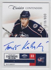 2011-12 PANINI CONTENDERS TOMAS KUBALIK AUTO RC /800 #213 Calder Rookie Jackets