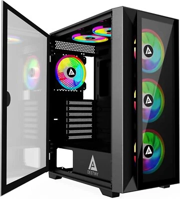 8-Core (16-Thread) NVIDIA Gaming PC: 32GB RAM, 2.12TB, 5G-WiFi Desktop Computer - Image 1 of 4