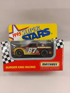 1995 Matchbox Super Stars Joe Nemechek #87 Burger King Racing Champions 1:64 - Foto 1 di 6