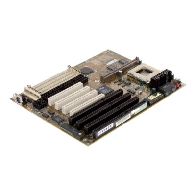 Motherboard Baby-At MSI Ms-5128 Ver:1.1 P54C TR4 Socket 7 Cache Slot PCI Isa - Image 1 of 3